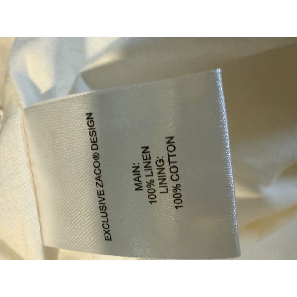 Zaco Australia White Linen Dress Runway Terra Beach Resort Halter Cutout Luxury - Picture 12 of 14